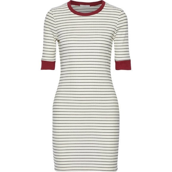 NWT Womens Size Medium Nordstrom Joie Porcelain Tayanita Striped T-Shirt Dress - Picture 3 of 4